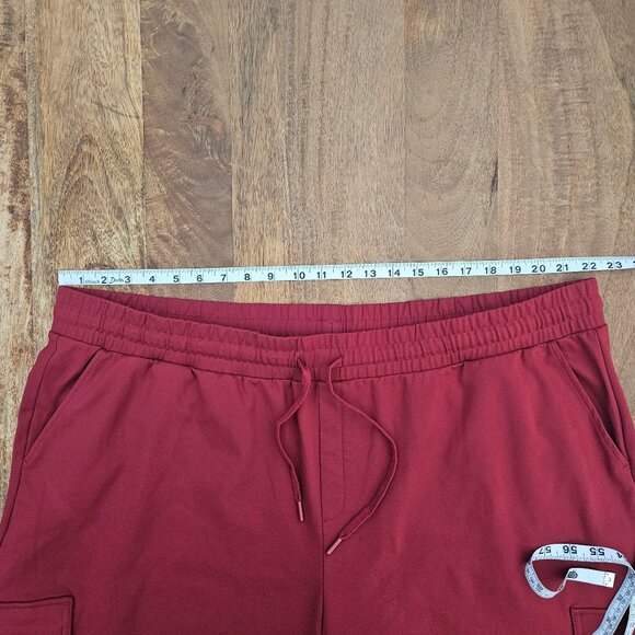 Mondetta Jogger Pants Womens 2X Brick Red Cargo Pockets - Picture 3 of 7